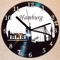 Hamburg Wanduhr Schallplattenuhr Schallplatte Wanduhr Vinyl Bild 1
