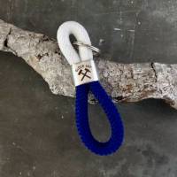 Glück Auf Schlüsselanhänger aus Segelseil in unterschiedlichen Farben mit silberfarbenem Schlüsselring Bild 8