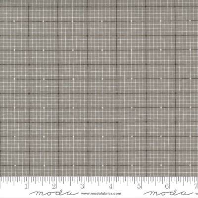 Patchworkstoff Weihnachten von Hustle and Bustle by"BasicGrey" grau mit Karomuster zum Nähen, Quilten