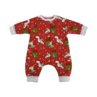 Baby Jungen Frühchen Overall Jumpsuit Einteiler Schlafanzug "Dinos & Geschenke" ab Gr. 38-40 Geschenk Geburt Bild 1