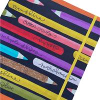 Bullet Journal Skizzenbuch Notizbuch  A4  "Colours" Hardcover PUNKTKARIERT Punktraster Kalligrafie Handlettering Bild 1