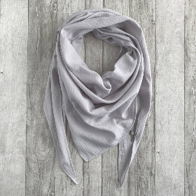 Musselintuch XXL uni | Hellgrau | Halstuch Stilltuch Babydecke Schal