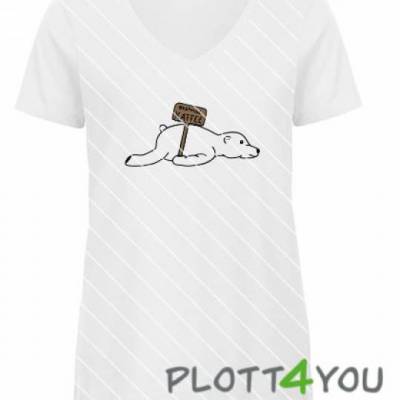 Plotterdatei "Eisbär erstmal Kaffee"