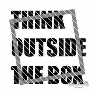 Plotterdatei "Think outside the Box" Bild 1