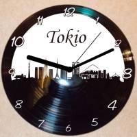 Tokio Wanduhr Schallplattenuhr Schallplatte Wanduhr Vinyl Bild 1