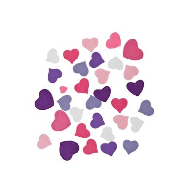 Selbstklebende Herzchen aus Filz