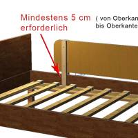 2in1 _ Rausfallschutz & Bettablage _ aus Holz mit HUND Motiv _ Bettgitter / Bücheregal (40 cm breit) Bild 8