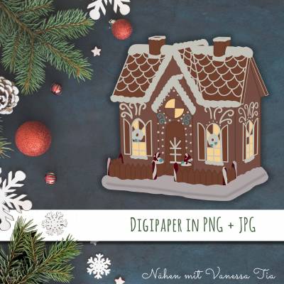 Lebkuchenhaus | Digitaler Stempel