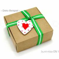 10 Schachteln Geschenkbox, Gastgeschenk Geschenke verpacken Gr. M 7x7x3cm Faltschachteln Kraftpapier Adventskalender Bild 1
