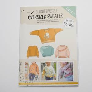 Papier Schnittmuster Lybstes - Oversized Sweater klein Bild 1