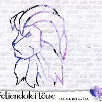 Löwe, aus dem Designer für euch, Adventskalender, druckbare Schneidedatei DXF, SVG,PNG, JPEG Bild 1