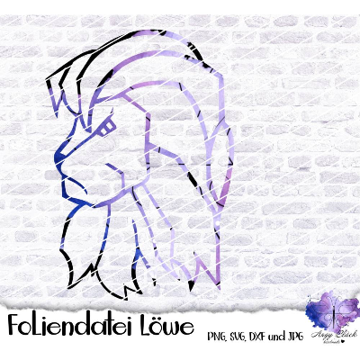 Löwe, aus dem Designer für euch, Adventskalender, druckbare Schneidedatei DXF, SVG,PNG, JPEG 