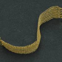 24ct vergoldetes Armband - gehäkeltes Armband aus Gold-Draht Bild 4
