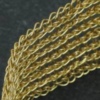 24ct vergoldetes Armband - gehäkeltes Armband aus Gold-Draht Bild 5