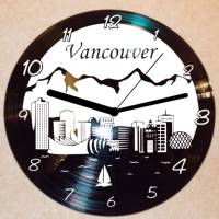 Vancouver Wanduhr Schallplattenuhr Schallplatte Wanduhr Vinyl Bild 1