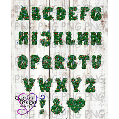 Digistamps "Weihnachts-ABC" ,PNG, inkl. Plottdatei SVG, DXF