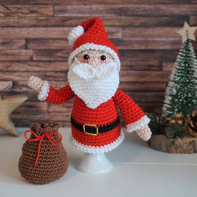 Häkelanleitung Eierwärmer Weihnachtsmann - PDF Datei