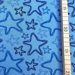 Jersey Sterne auf hellblau - 14,50 EUR/m - Bild 1