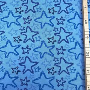 Jersey Sterne auf hellblau - 14,50 EUR/m - Bild 2