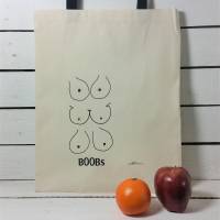 Einkaufstasche, Tasche mit Brüsten bestickt, Busentasche Bild 1