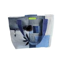 Jeans-Shopper, Einkaufstasche im Upcycling, Patchwork-Tasche Bild 3