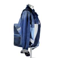 Jeans-Shopper, Einkaufstasche im Upcycling, Patchwork-Tasche Bild 5