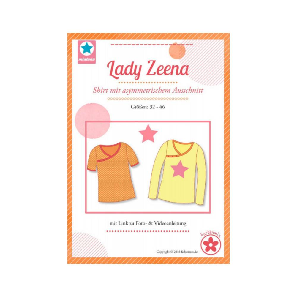 Lady Zeena - Papierschnittmuster -  Shirt mit asymetrischem Ausschnitt Bild 1