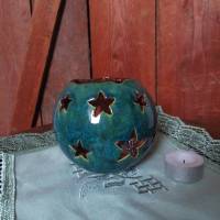 Keramikkugel Leuchtkugel WeihnachtsdekoTeelicht Bild 4