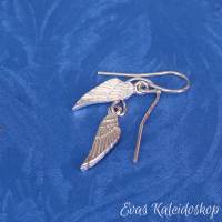 Kleine Engelsflügel Ohrhänger aus Sterling Silber Bild 1