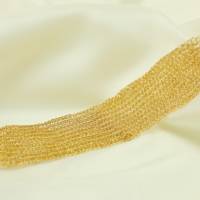 24ct vergoldetes Armband - gehäkeltes breites und faszinierendes Armband aus Gold-Draht - 1.400 Häkelmaschen Bild 8