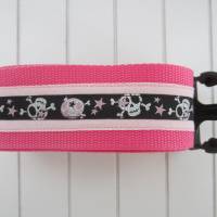 Koffergurt - Kofferband - Totenkopf Skulls rosa pink Bild 1