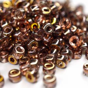 10g Czech Seed Beads Matubo, 6/0 Copper Rosaline Bild 1