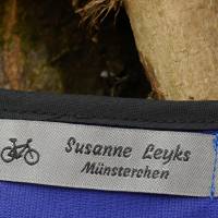 Fahrradweste MÜNSTERANER LEEZENKALINE mit reflektierenden Streifen pfiffig bedruckt. Sicher Fahrrad fahren in Münster. Bild 5