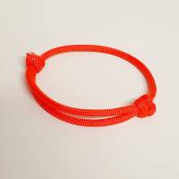 Armband aus Paracord, Surferarmband, Schiebeknoten, Neon Orange, verstellbar von 15-28 cm, Sofortkauf Bild 1