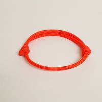 Armband aus Paracord, Surferarmband, Schiebeknoten, Neon Orange, verstellbar von 15-28 cm, Sofortkauf Bild 2