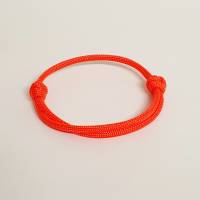 Armband aus Paracord, Surferarmband, Schiebeknoten, Neon Orange, verstellbar von 15-28 cm, Sofortkauf Bild 3