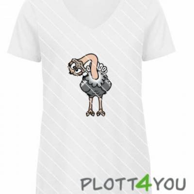 Plotterdatei "Vogelstrauß"