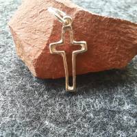 Zierliches Kreuz aus 999 Silber, Geschenk für Kommunion, Firmung oder Konfirmation Bild 4