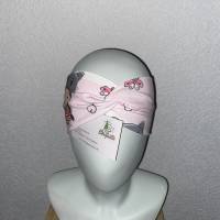 Stirnband Knotenstirnband Katzenmädchen rosa Bild 1