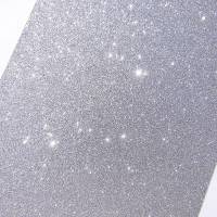 Moosgummiplatte glitter-silber Bild 1