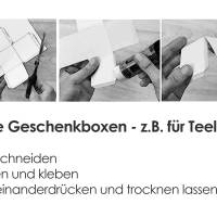 6 verschiedene Schachteln LEBKUCHENHERZ Box digital Teelicht-Botschaften Verpackung Selbstausdruck Basteln DIY Bild 3