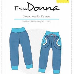 Frau Donna - Sweathose - Papierschnittmuster - farbenmix - Damenschnitt Bild 3