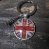 England London Big Ben    Cabochon Rund silber  Schlüsselanhänger Bild 2