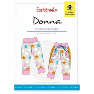 Donna - Sweathose für Kinder - farbenmix - Papierschnittmuster Bild 1