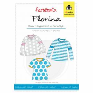 Florina - Damen Raglanshirt - Papierschnittmuster - farbenmix Bild 1
