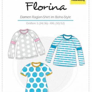 Florina - Damen Raglanshirt - Papierschnittmuster - farbenmix Bild 3
