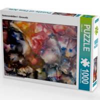 Hortensienblüten I - Encaustic (Puzzle) • 1000 Teile • gelegte Größe: 68 x 48 cm Bild 1