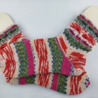Handgestrickte Socken in Größe 38/39, Stricksocken, Socke Bild 6