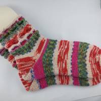 Handgestrickte Socken in Größe 38/39, Stricksocken, Socke Bild 8