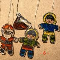 Weihnachten: Geschenkeanhänger, gestempelt auf Shrinkfolie mit dem Lebkuchenmann  von Stampin up Bild 6